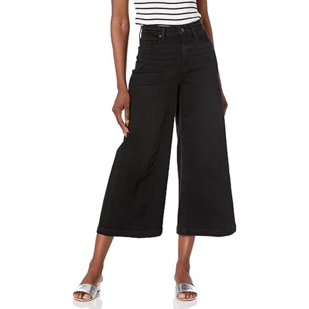 Paige, 23, Black, Women's Frankie High-Rise Exaggerated Culotte Jeans